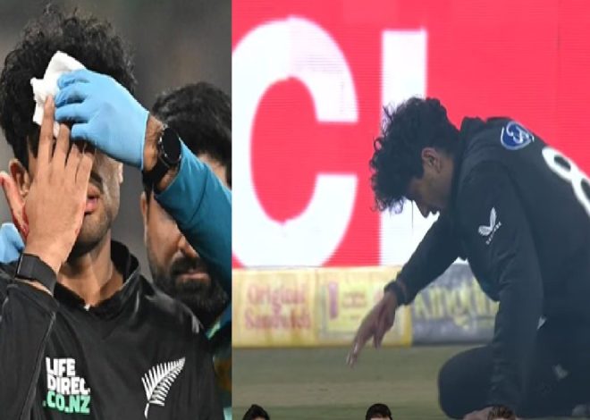 Dharin Rabindra begins to flow in the blood video during the injury