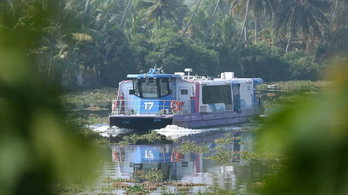 Now, hire a water metro ferry to go backwater tours