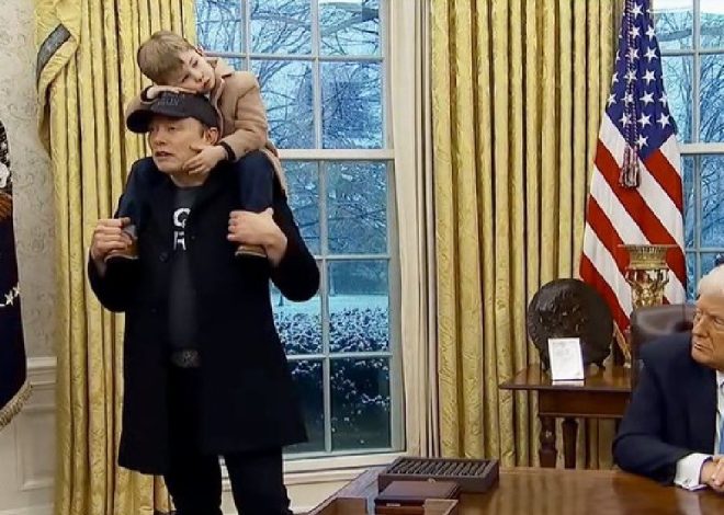 When Kasturi’s son stopped the presentation how Trump did gesture