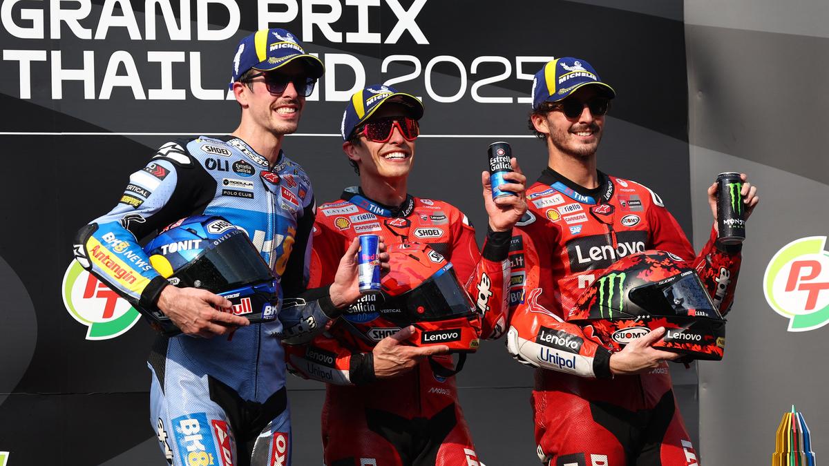 Mark Marquez beat brother Alex to win the season’s opening Thailand GP