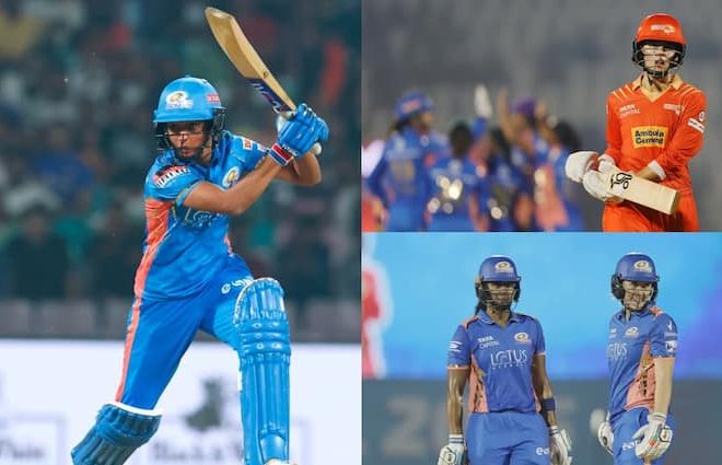 Mumbai Indians WLL Final in Gujarat scored 47 runs in Helly Mathews Nat Cyver Brant Harmanpreet Kaur Mi vs. GG Highlights W. Eliminator results