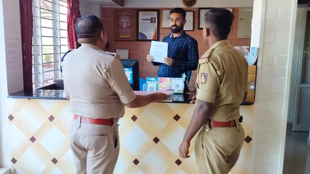 Police examine the security measures at Homestay and Resorts in Chikamagaluru