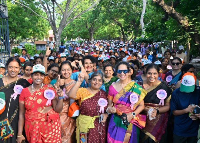 Chennai | Women in the sea of ​​Drapes, knitting and color come to Togawar for saree marathon